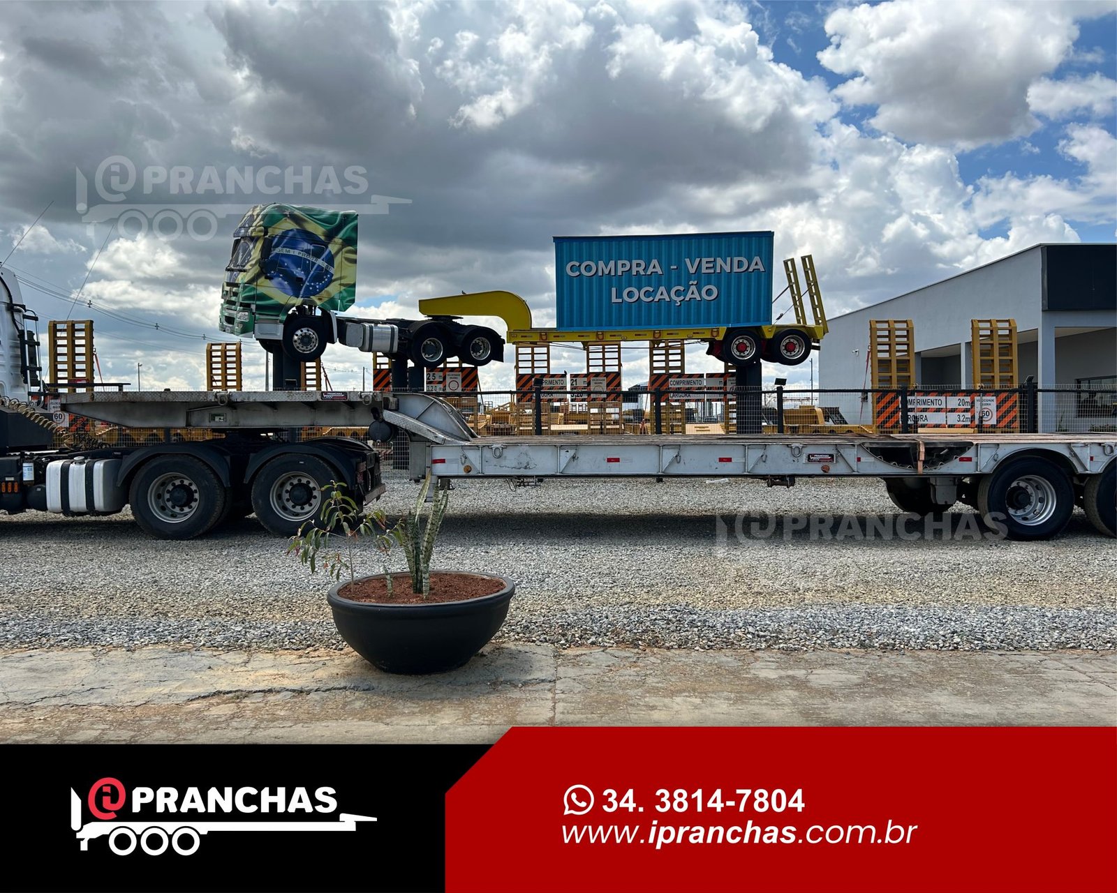 Prancha Agrícola 02 Eixos Cinza 2014