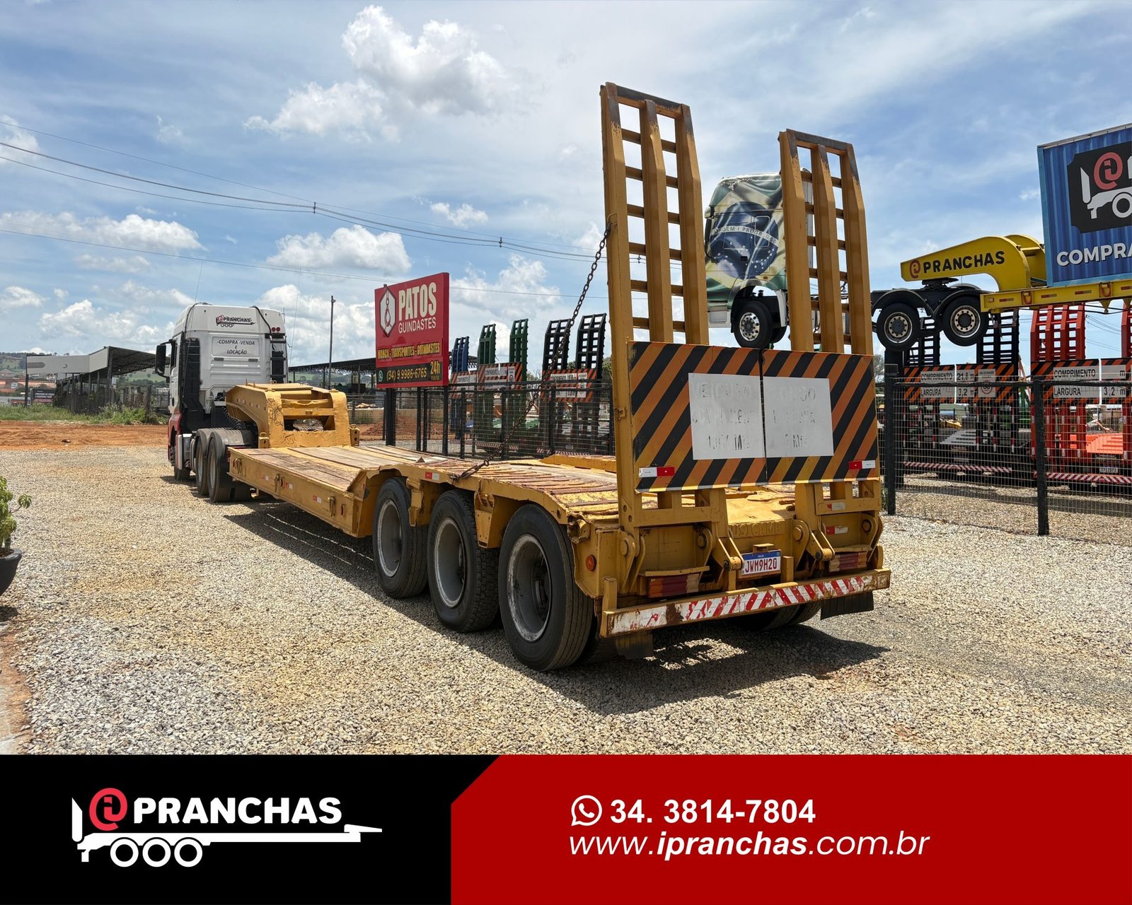 Prancha Carrega Tudo Semi Rebaixada Randon 1983
