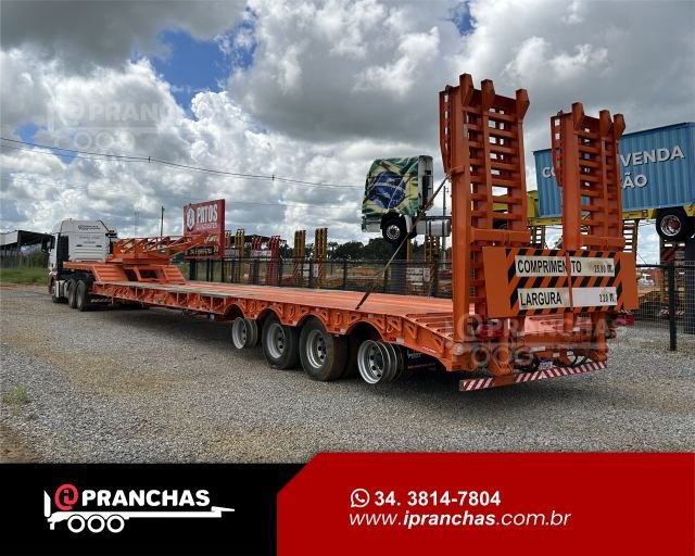 Prancha Carrega Tudo 04 Eixos Laranja 