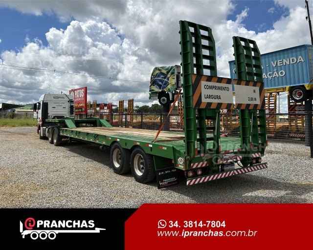 Prancha Carrega Tudo Reta 02 Eixos Verde