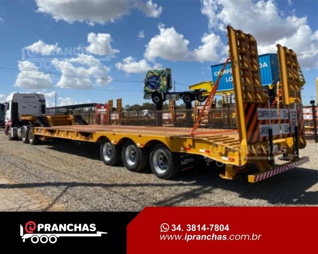 Prancha Carrega Tudo Agrícola 03 Eixos Amarela