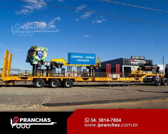 Prancha 3 eixos Carrega Tudo Agrícola com Carrinho